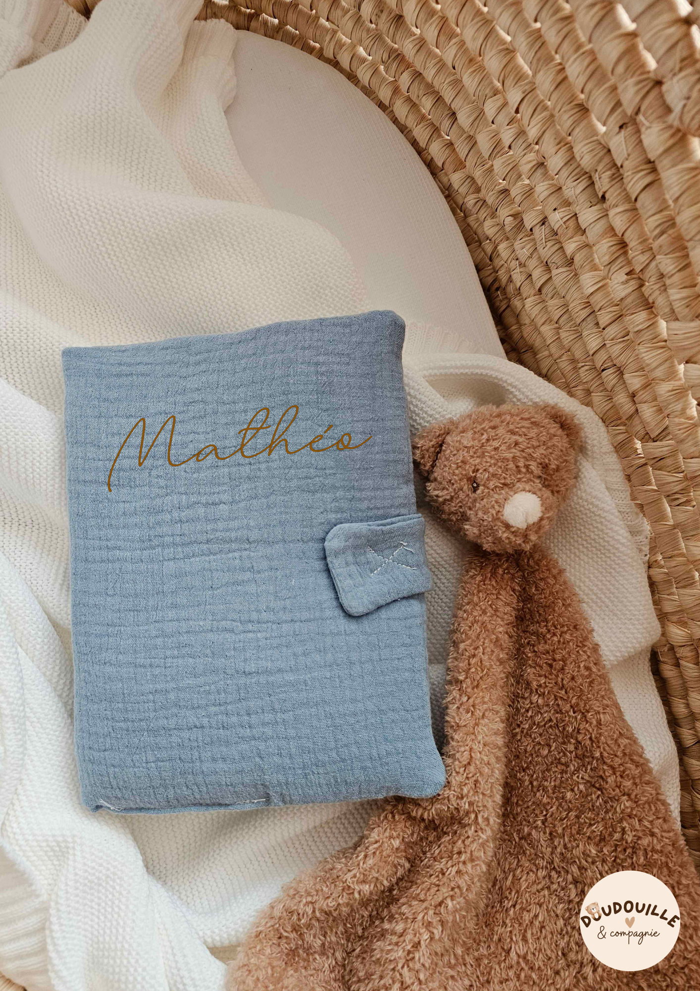 Protège Carnet De Santé - Bleu