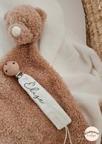 Attache tétine - Gaze de coton - Blanc