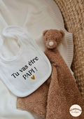 Bavoir Velours - Tu vas être papi