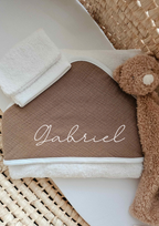 Capes de Bain - Gaze de coton - Brun