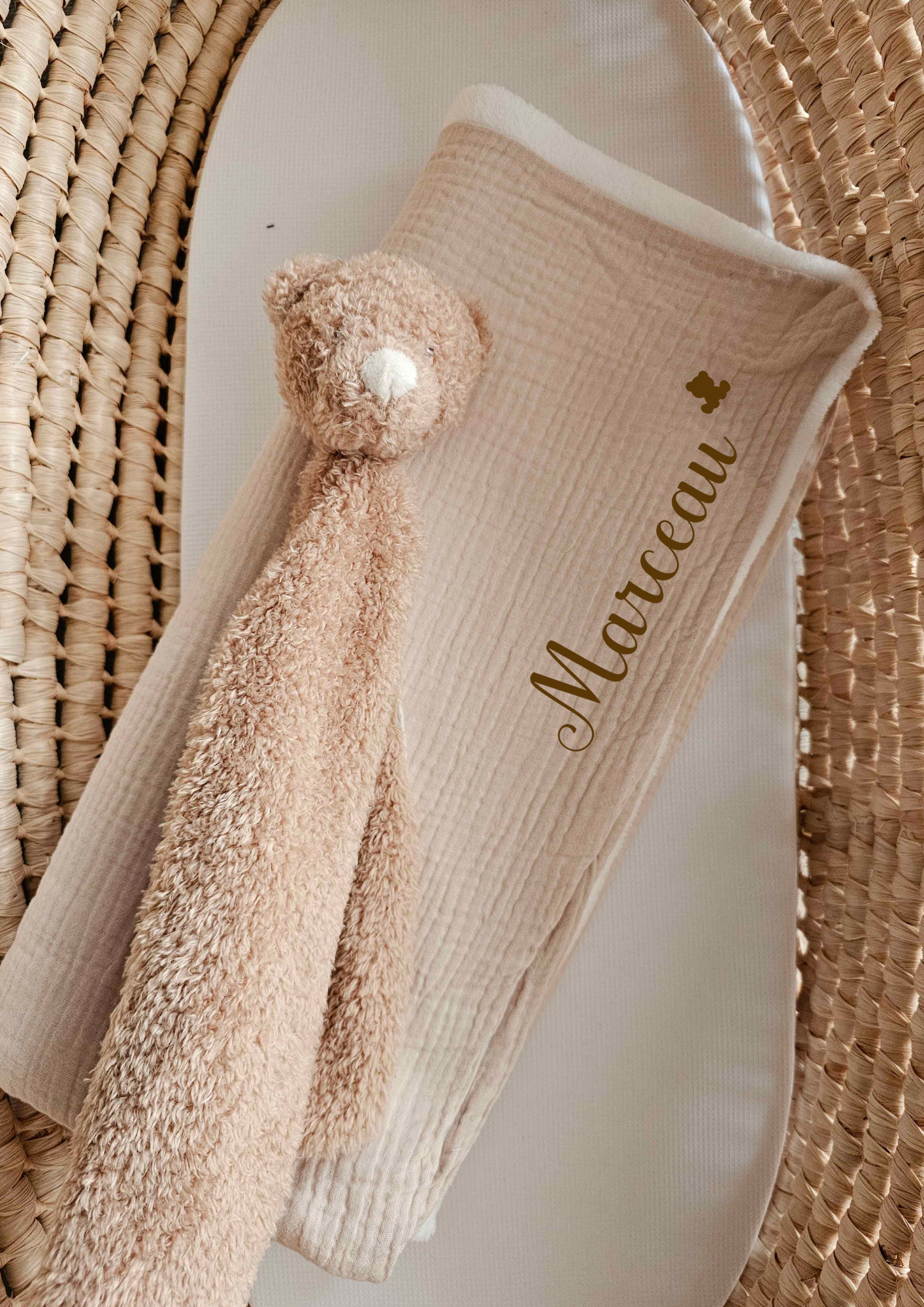 Couverture - Gaze de Coton - Beige