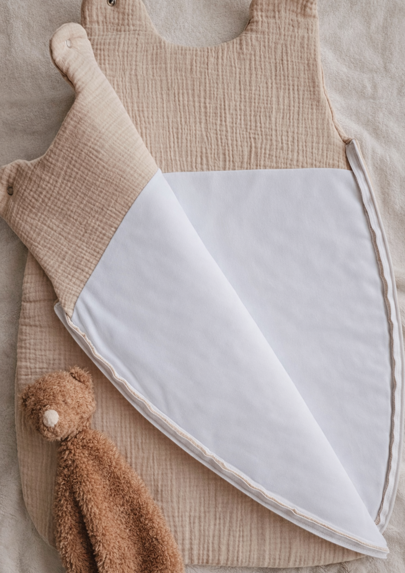 Gigoteuse - Beige - Prénom au coeur