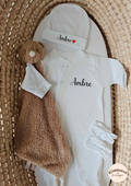 Pyjama coton - Prénom pyjama + bonnet